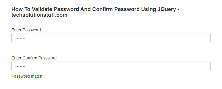how_to_validate_password_and_confirm_password_using_jquery