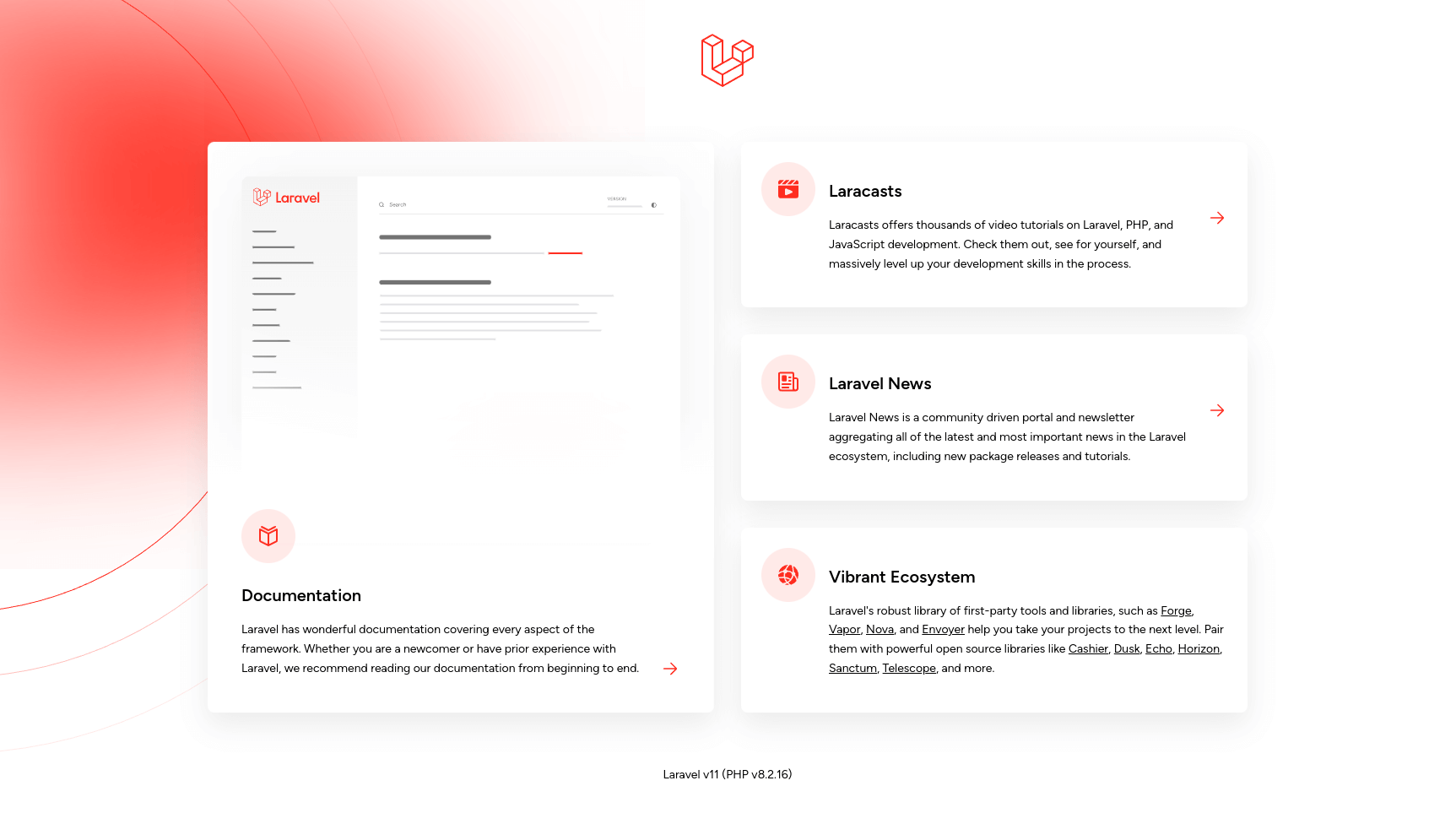 laravel-11-welcome-page