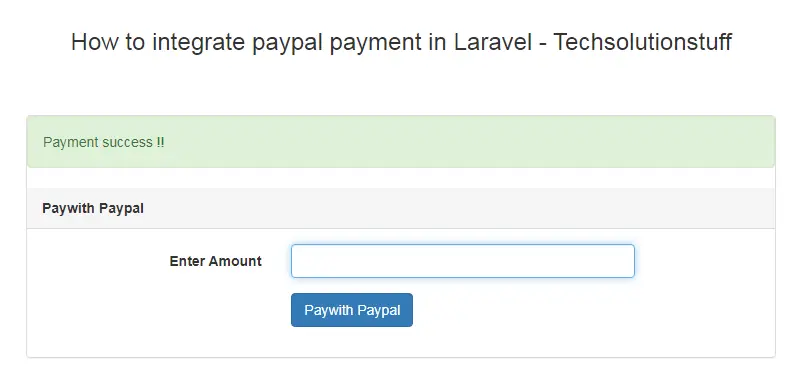 paypal integration in laravel 8
