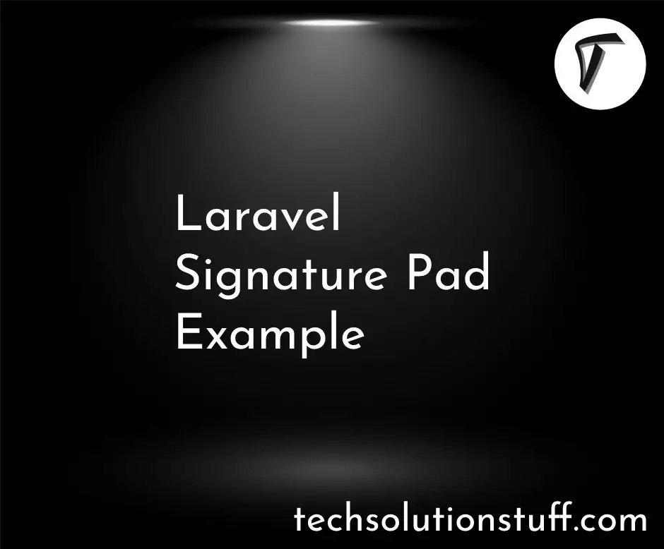 Laravel Signature Pad Example